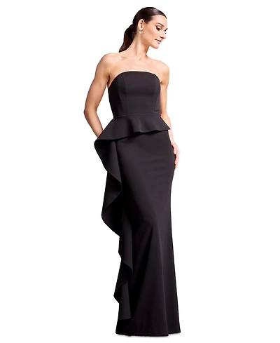 Dress the Population Women's Strapless Sheath Gown