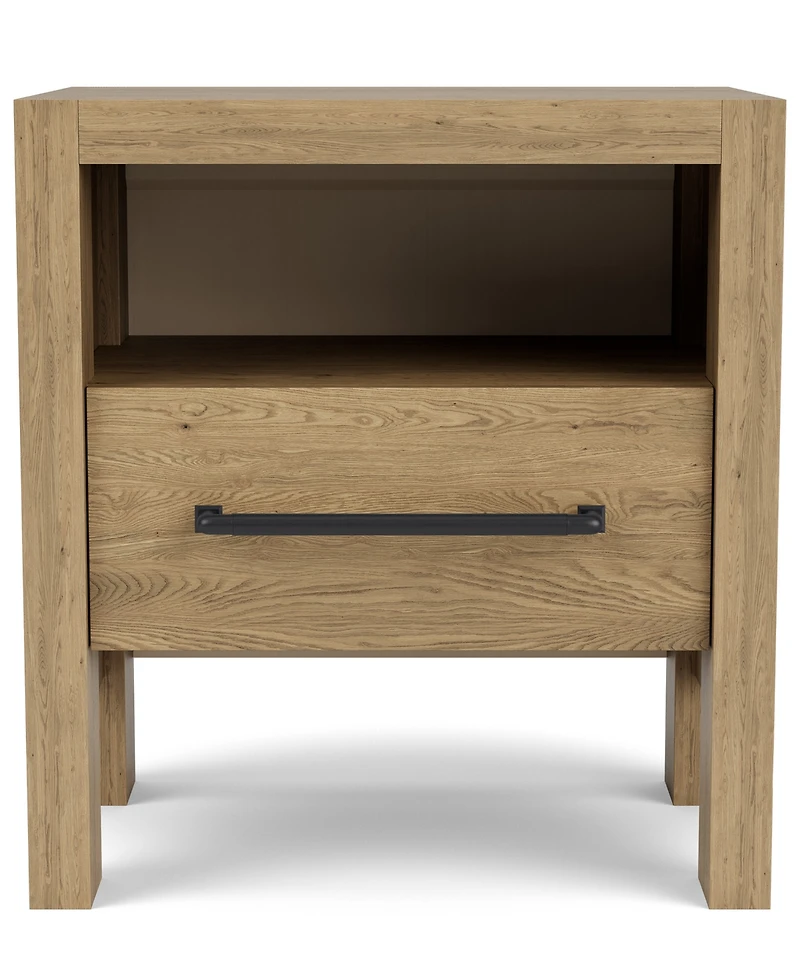 Davie 3-Pc. Queen Storage Bedroom Set (Upholstered Bed, Chest & 1-Drawer Nightstand)