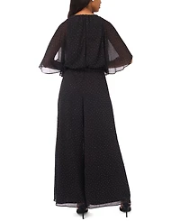 Msk Women's Blouson-Sleeve Crewneck Jumpsuit