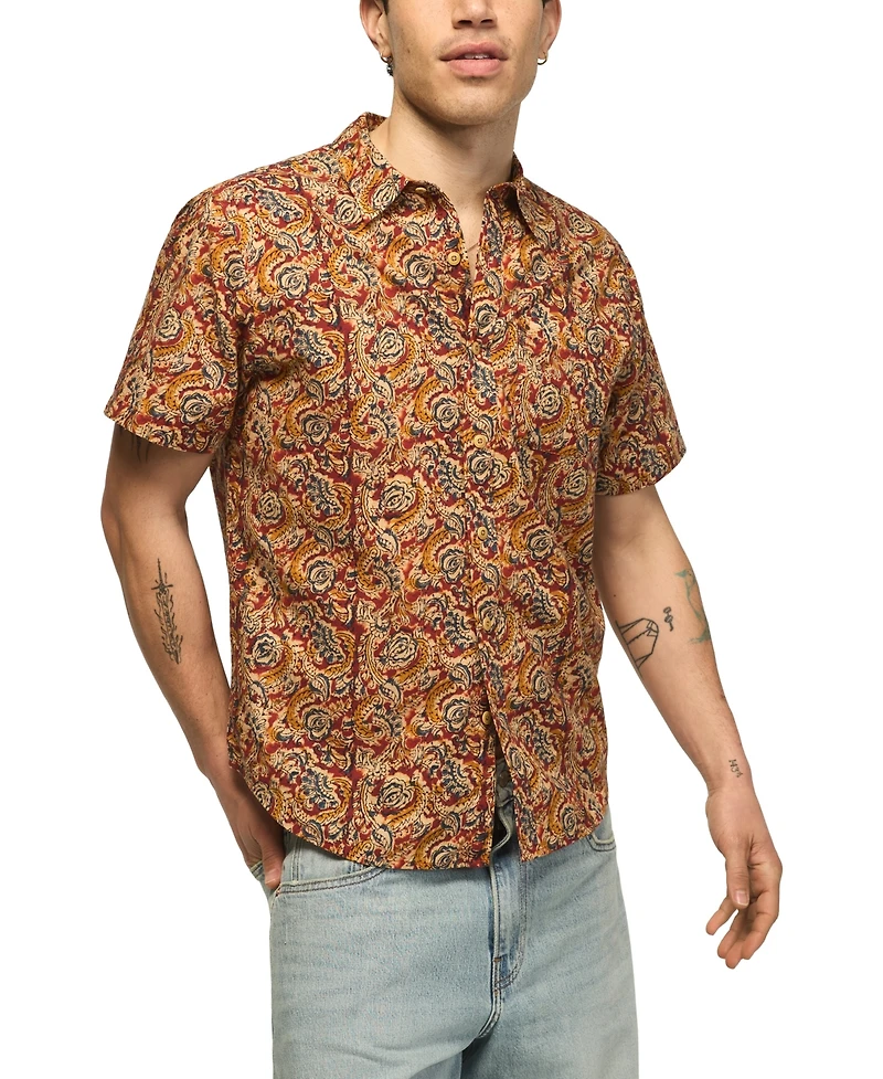 Lucky Brand Men's San Gabriel Floral Print Shirt