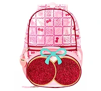 Rainbow Sugar Girls' Backpack, Calculator and Strawberry Shaped Lunch Box, 3-Piece Set