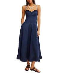 Free People Women's Another Season Sweetheart Neck Midi Dress