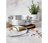 The Cellar Stainless-Steel 5-Qt. Covered Flat Saute Pan, Macy's Exclusive