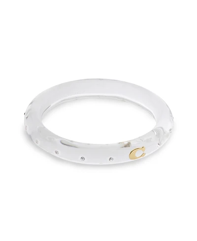 Coach Faux Stone Signature C Resin Bangle Bracelet