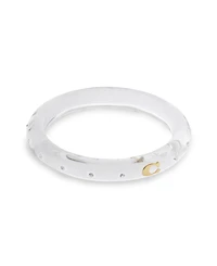 Coach Faux Stone Signature C Resin Bangle Bracelet