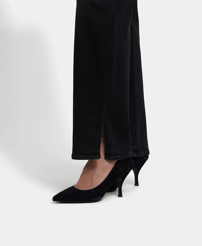 Nydj Women's Bailey Relaxed Straight Jeans with Side Slits