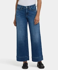 Nydj Women's Teresa Wide-Leg Ankle Jeans with Wide Hems