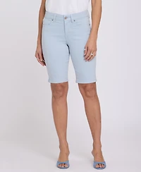 Nydj Women's Briella Jean Shorts with Side Slits
