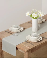 Lenox French Perle Solid Runner, 14" x 90"
