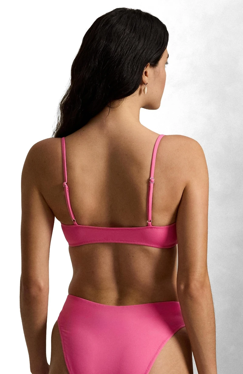 Polo Ralph Lauren Women's Embroidered Pony Bikini Swimsuit Top