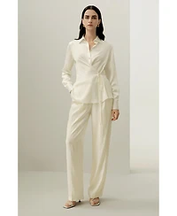 Lilysilk Women's Convertible Silk Charmeuse Shirt