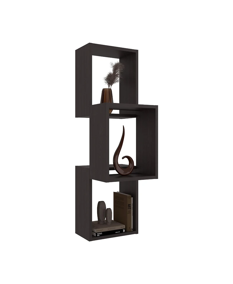 Fm Furniture Stormi Wall-Mounted Geometric Shelf Unit