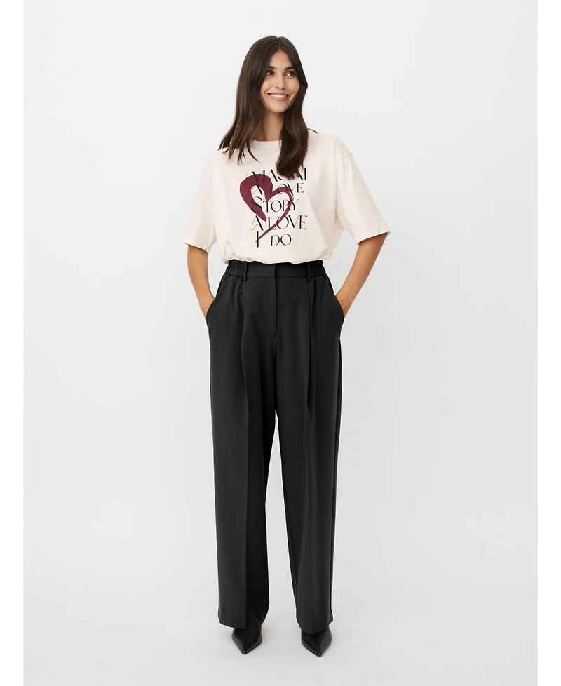 Masai Copenhagen Women's Mapryscian High Waisted Wide Leg Pants