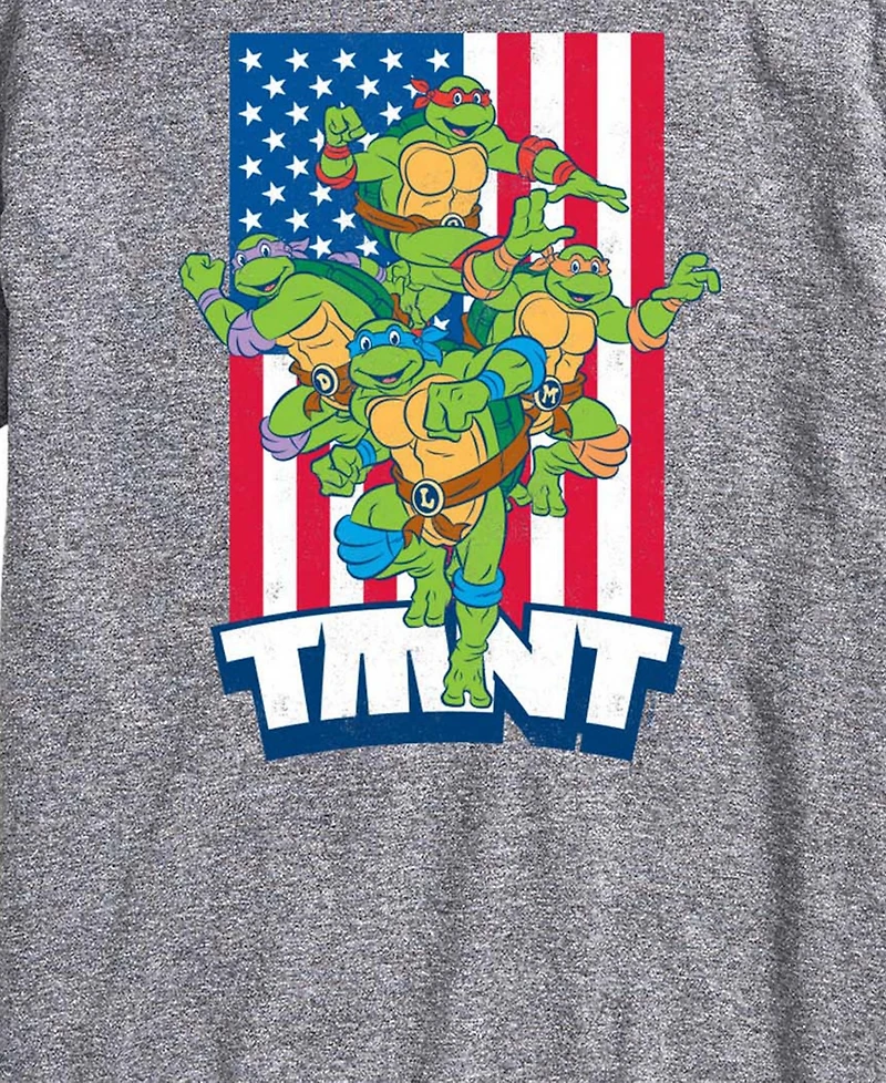 Airwaves Men's Teenage Mutant Ninja Turtles Flag Short-Sleeve Graphic T-Shirt