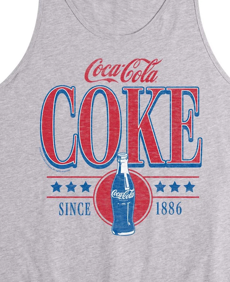 Airwaves Men's Coca-Cola 90s Collegiate Design Sleeveless Graphic Tank