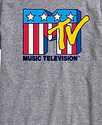 Airwaves Men's Mtv Usa Flag Short-Sleeve Graphic T-Shirt