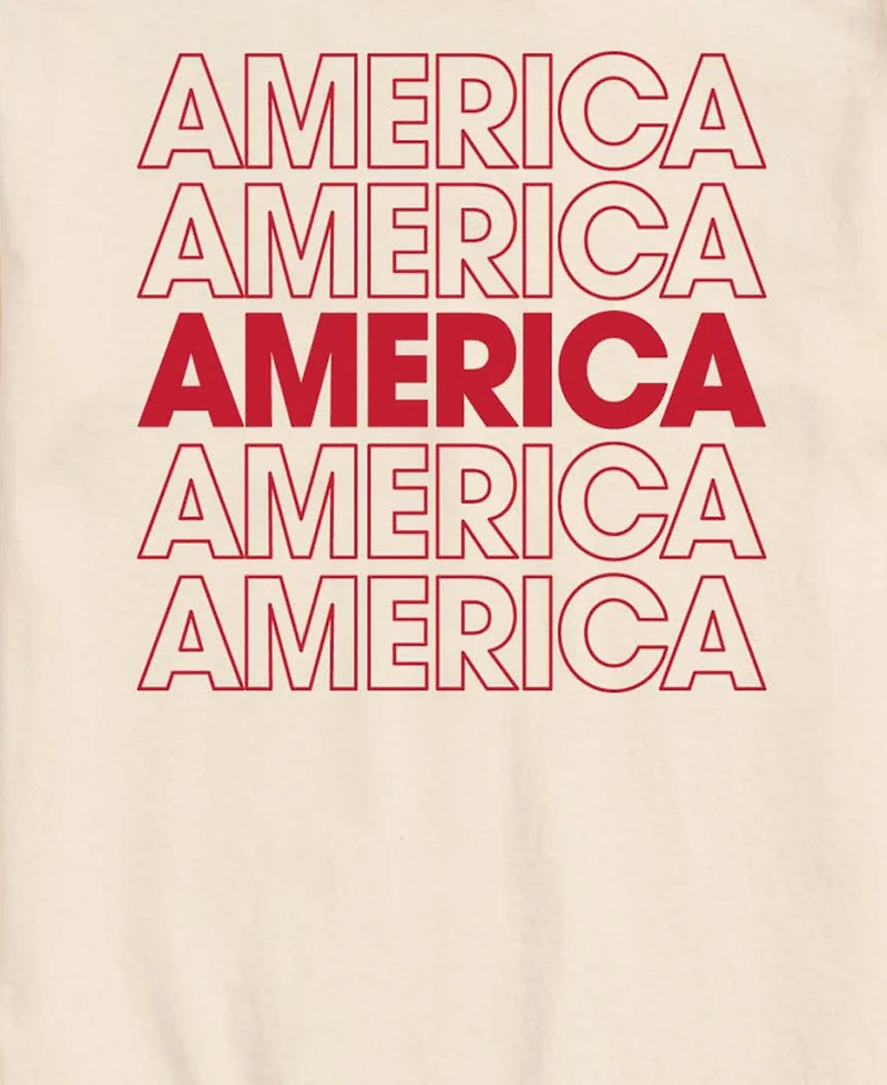 Airwaves Men's America Repeated Short-Sleeve Graphic T-Shirts