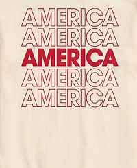 Airwaves Men's America Repeated Short-Sleeve Graphic T-Shirts