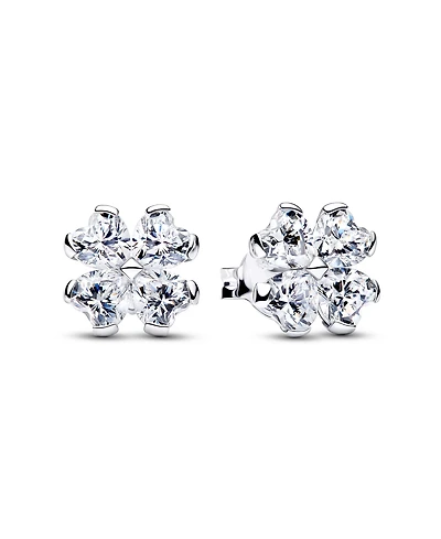 Pandora Sparkling Lucky Clover Stud Earrings