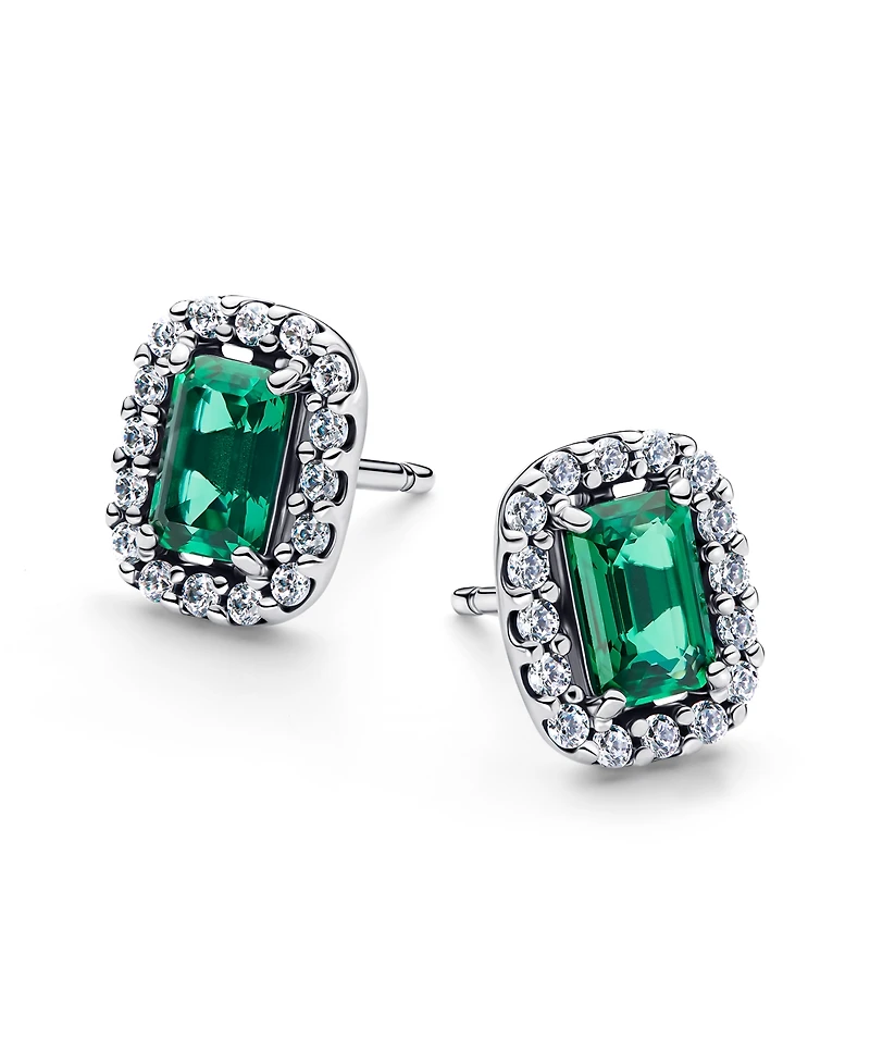 Pandora Sparkling Rectangular Stud Earrings