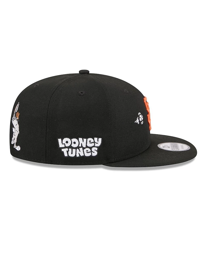 New Era Men's Black San Francisco Giants Looney Tunes Bugs Bunny 9FIFTY Snapback Hat