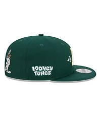 New Era Men's Green Athletics Looney Tunes Bugs Bunny 9FIFTY Snapback Hat