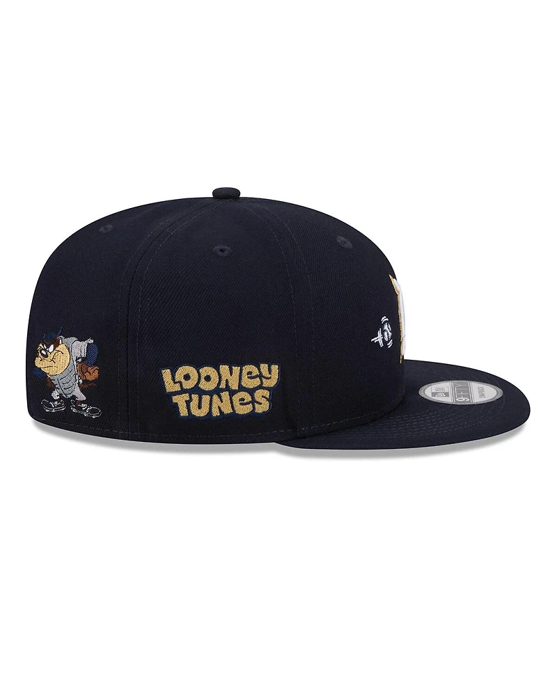 New Era Men's Navy Detroit Tigers Looney Tunes Tasmanian Devil 9FIFTY Snapback Hat