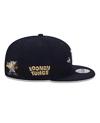 New Era Men's Navy Detroit Tigers Looney Tunes Tasmanian Devil 9FIFTY Snapback Hat