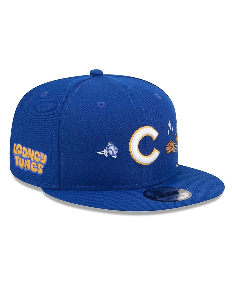 New Era Men's Royal Chicago Cubs Looney Tunes Daffy Duck 9FIFTY Snapback Hat