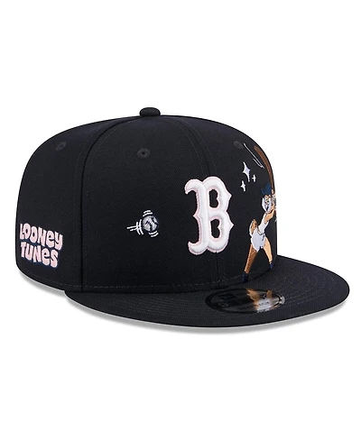 New Era Men's Navy Boston Red Sox Looney Tunes Lola Bunny 9FIFTY Snapback Hat