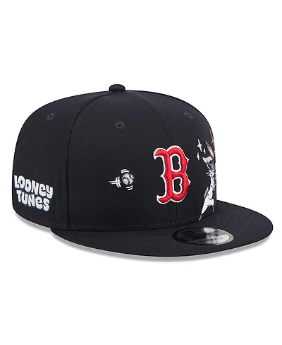 New Era Men's Navy Boston Red Sox Looney Tunes Bugs Bunny 9FIFTY Snapback Hat
