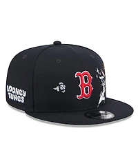 New Era Men's Navy Boston Red Sox Looney Tunes Bugs Bunny 9FIFTY Snapback Hat