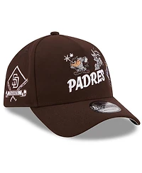 New Era Men's Brown San Diego Padres Looney Tunes A-Frame 9FORTY Adjustable Hat