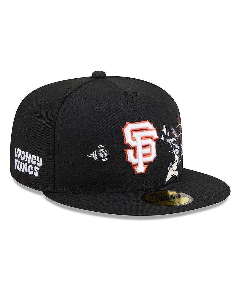 New Era Men's Black San Francisco Giants Looney Tunes Bugs Bunny 59FIFTY Fitted Hat