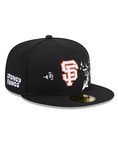 New Era Men's Black San Francisco Giants Looney Tunes Bugs Bunny 59FIFTY Fitted Hat