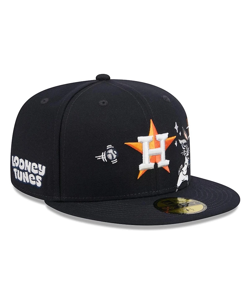 New Era Men's Navy Houston Astros Looney Tunes Bugs Bunny 59FIFTY Fitted Hat