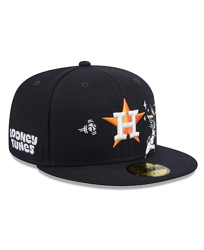 New Era Men's Navy Houston Astros Looney Tunes Bugs Bunny 59FIFTY Fitted Hat