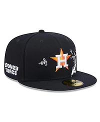 New Era Men's Navy Houston Astros Looney Tunes Bugs Bunny 59FIFTY Fitted Hat
