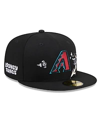 New Era Men's Black Arizona Diamondbacks Looney Tunes Bugs Bunny 59FIFTY Fitted Hat