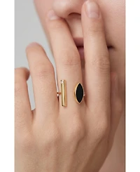 Retro Chic Onyx Eyes Ring