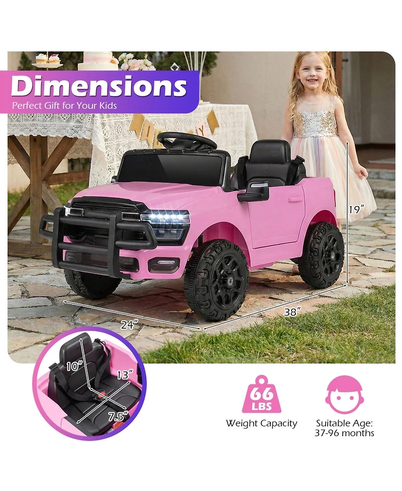 Slickblue Kids 12V Ride On Electric Car with Remote Control and Battery Powered