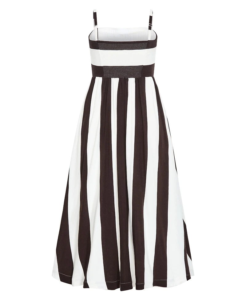 City Chic Women's Simone Strapless Stripe Maxi Dress