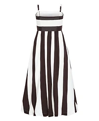 City Chic Women's Simone Strapless Stripe Maxi Dress