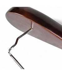 Yigii Luxury Wooden Suit Hangers with Locking Bar