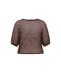 City Chic Women's Crochet Knit Top