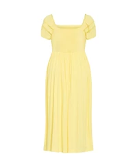 City Chic Women's Arielle Lace Trim Maxi Dress