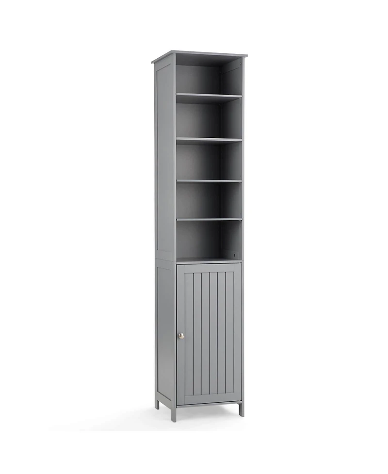 sumyeg 72 Inch Freestanding Tall Bathroom Floor Storage Cabinet