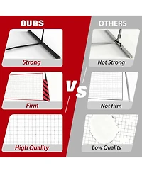 Xo Adjustable Volleyball Net System Portable Net with Poles and Carry Bag, Heavy Duty Outdoor Volleyball Set for Beach Backyard