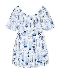 City Chic Women's Giselle Amalfi V Neck Mini Dress
