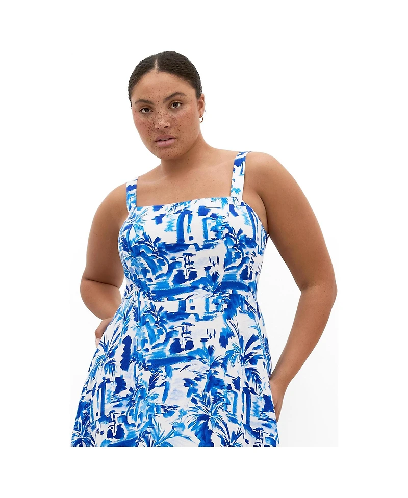 City Chic Women's Collins Print Maxi Dress